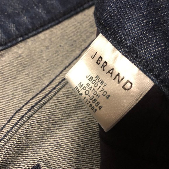 J Brand Bleach Dyed High Rise Skinny Stretch NWT - Picture 11 of 12